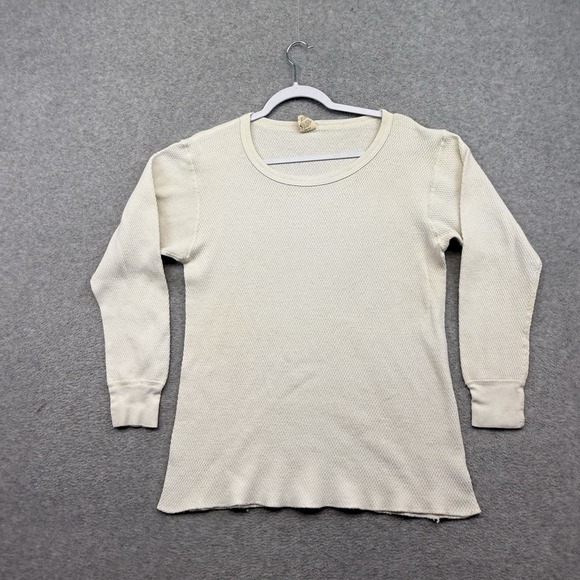 St. John's Bay Other - Vintage St Johns Bay Thermal Waffle Knit Long John Shirt White Men's L‎ 80s 90s